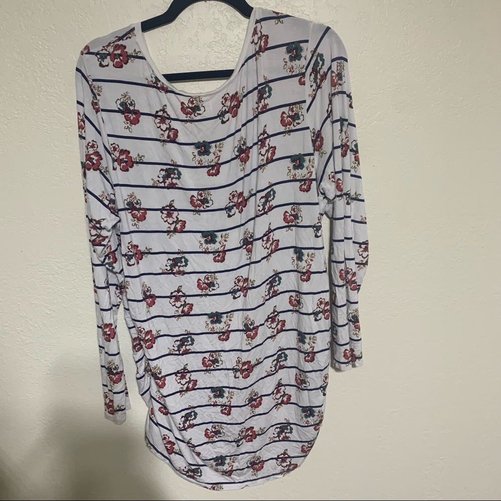 Plus size floral Motherhood Maternity top